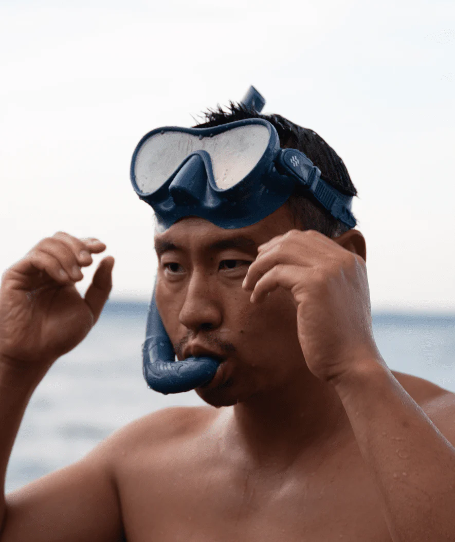 Watery zestaw maska + rurka do snorkelingu dla dorosłych - Cliff - Czerwony - Image 5
