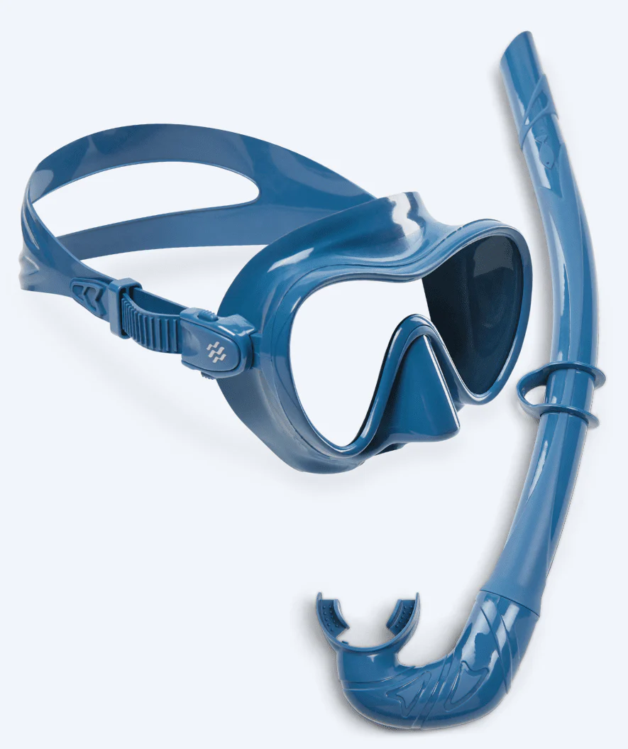 Watery zestaw maska + rurka do snorkelingu dla dorosłych - Cliff - Niebieski - Image 13