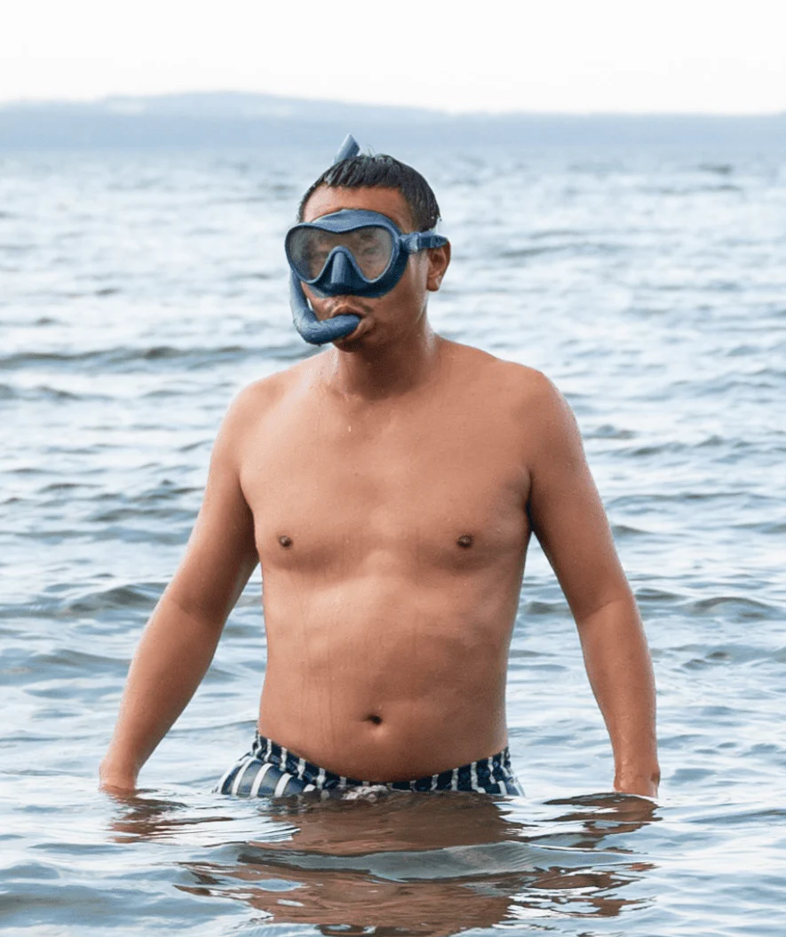 Watery zestaw maska + rurka do snorkelingu dla dorosłych - Cliff - Niebieski - Image 5