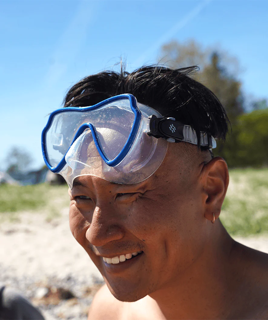Watery zestaw maska + rurka do snorkelingu dla dorosłych (od 15 lat) - Fraser/Coast - Niebieski/ciemnoniebieski - Image 12