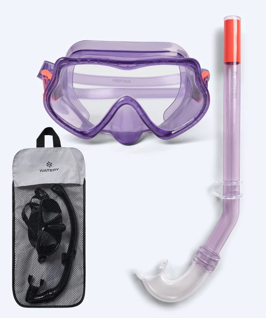 Watery zestaw maska + rurka do snorkelingu dla dzieci (4-10 lat) - Winslet - Fioletowy - Image 14