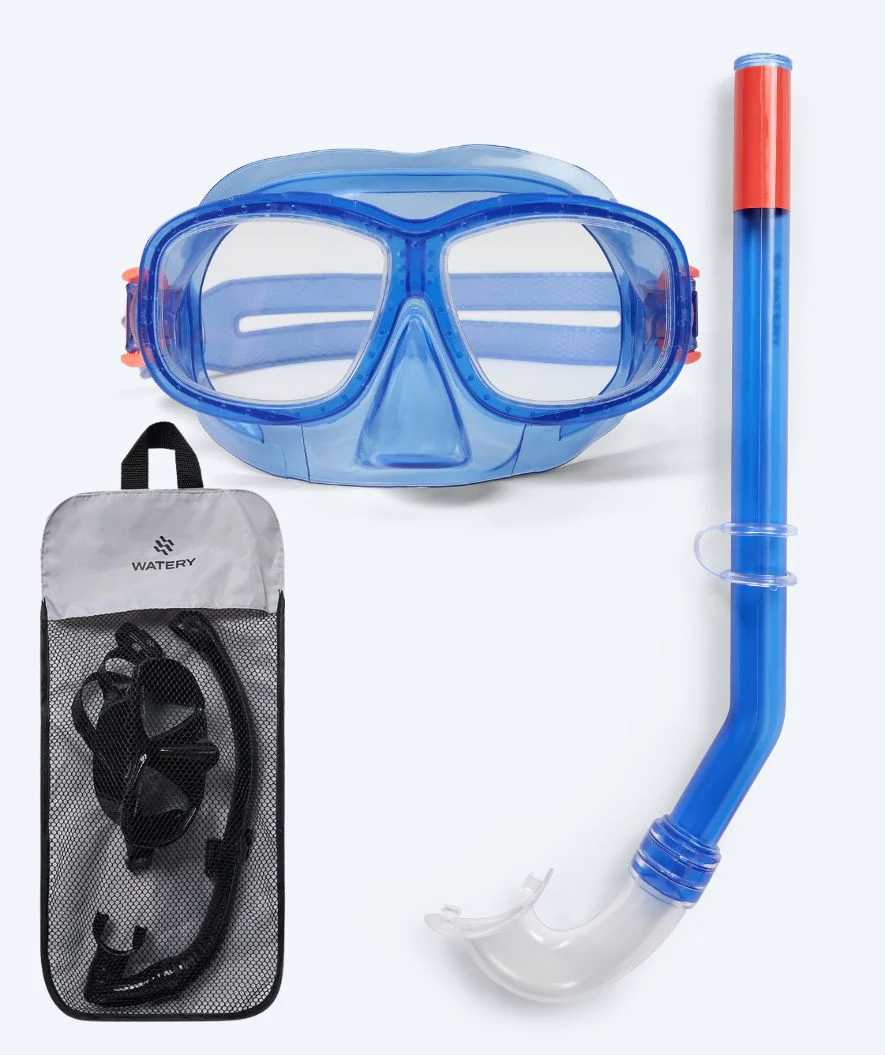 Watery zestaw maska + rurka do snorkelingu dla dzieci (4-10 lat) - Wyre - Ciemnoniebieski - Image 10