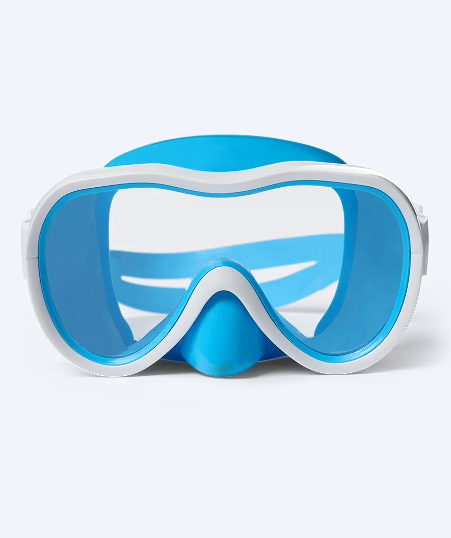 Watery zestaw maska + rurka do snorkelingu dla młodzieży (8-15) - Odine - Niebieski/biały - Image 2