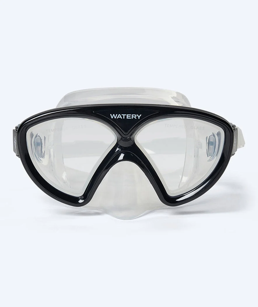 Watery zestaw maska + rurka do snorkelingu dla młodzieży (8-15) - Ohio - Czarny - Image 2