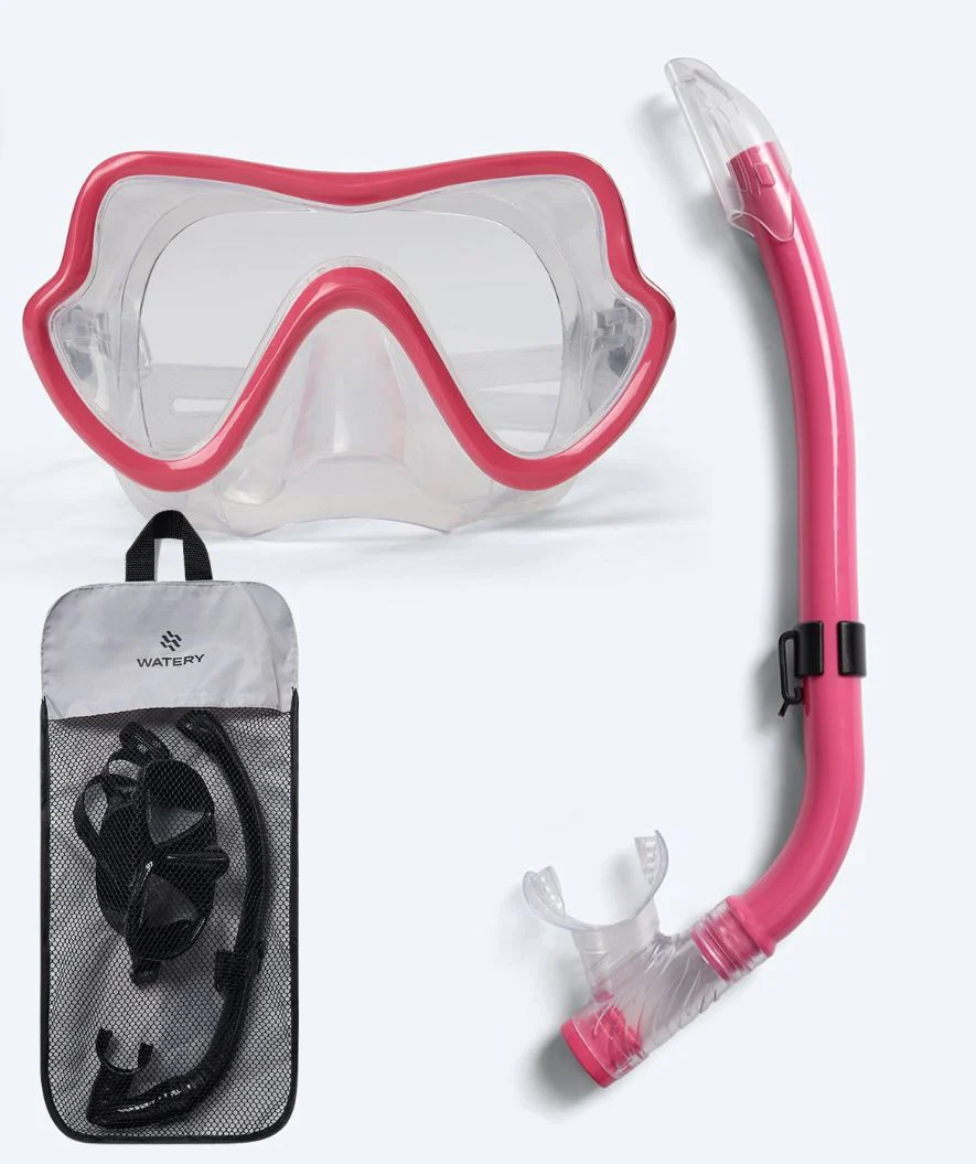 Watery zestaw maska + rurka do snorkelingu dla młodzieży (8-15) - Trigger - Czerwony - Image 12