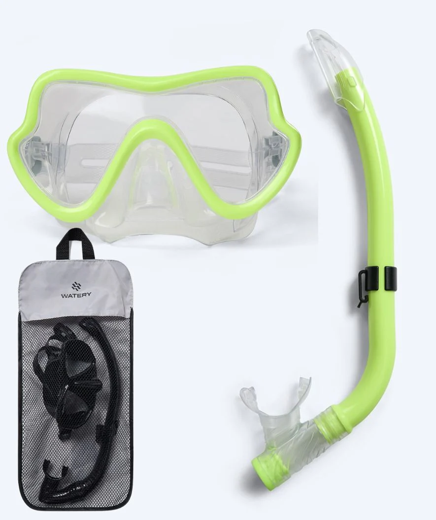 Watery zestaw maska + rurka do snorkelingu dla młodzieży (8-15) - Trigger - Żółty - Image 10