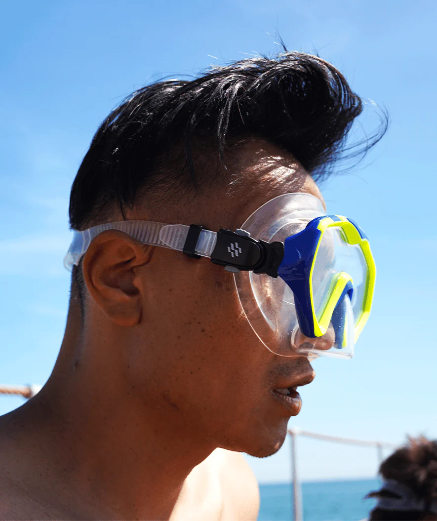 Watery zestaw maska + rurka do snorkelingu dla dorosłych (od 15 lat) - Leach Pro - Biały/jasnoróżowy - Image 8