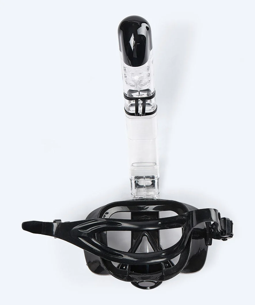 Watery zestaw maska + rurka + płetwy do snorkelingu dla dzieci - Fisher/Pearl - Czarny - Image 4