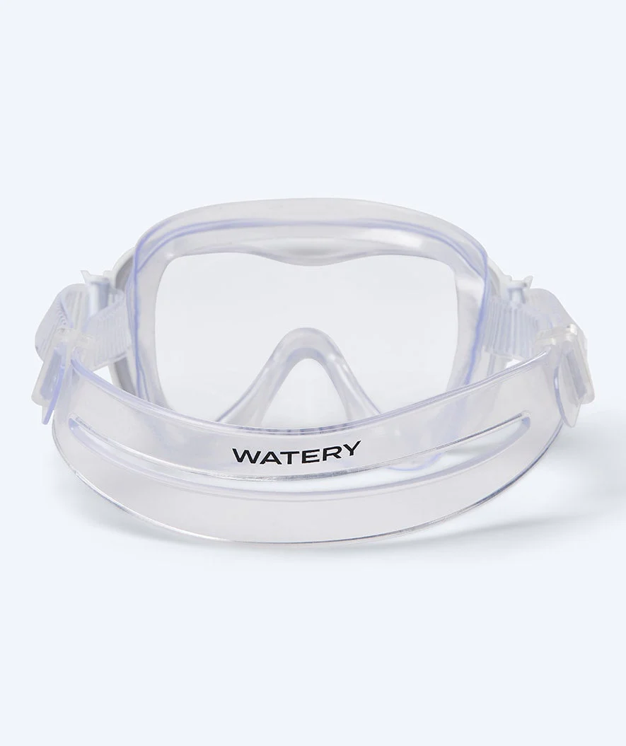 Watery zestaw maska + rurka + płetwy do snorkelingu dla młodzieży (8-15) - Odine/Rilian - Biały/czarny - Image 4