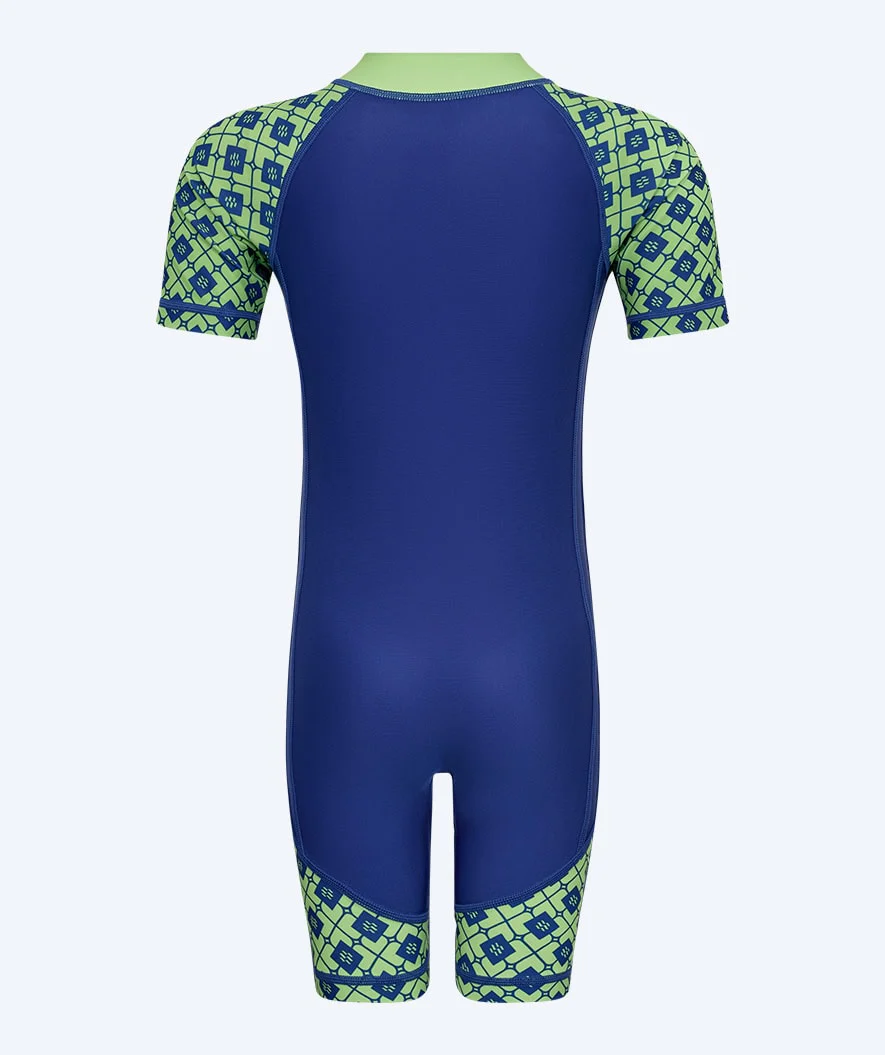 Watery kombinezon UV dla dzieci - Athena Kortærmet Rashguard - Zielony/ciemnoniebieski - Image 3